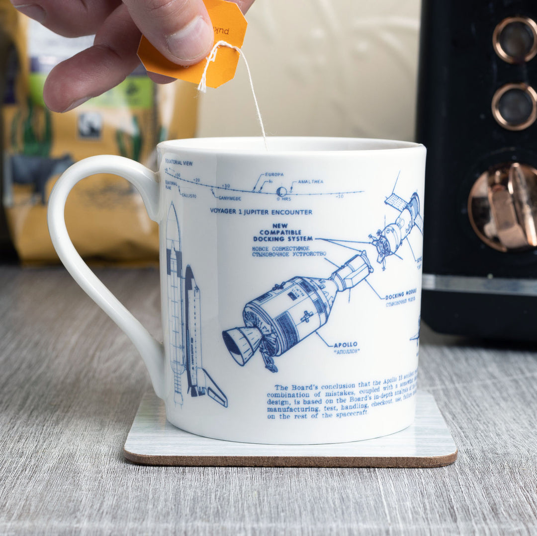 Space Exploration Bone China Mug